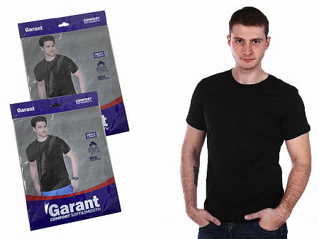 Мужская черная футболка GARANT