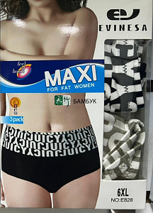 Трусы женские утягивающие (большие размеры) бамбук EVINESA