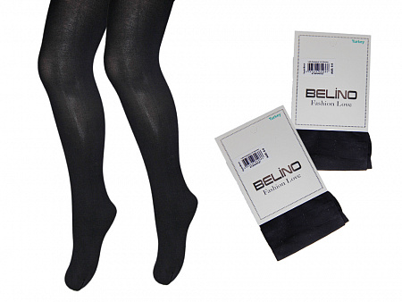 Колготки капроновые черные для девочки 60 DEN  BELINO